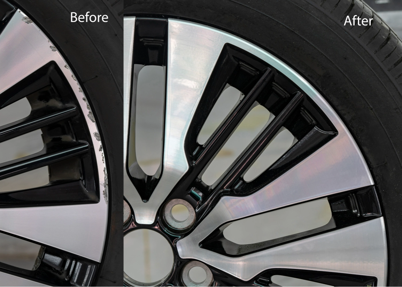 Machined Face Rim Repairs Adelaide | Repair Machined Face Alloy Wheels